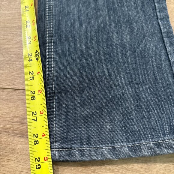 Levis 511 Slim Straight Leg Jeans Womens 16 Blue Dark Wash Mid Rise Zip 28 X 28 - Picture 14 of 14